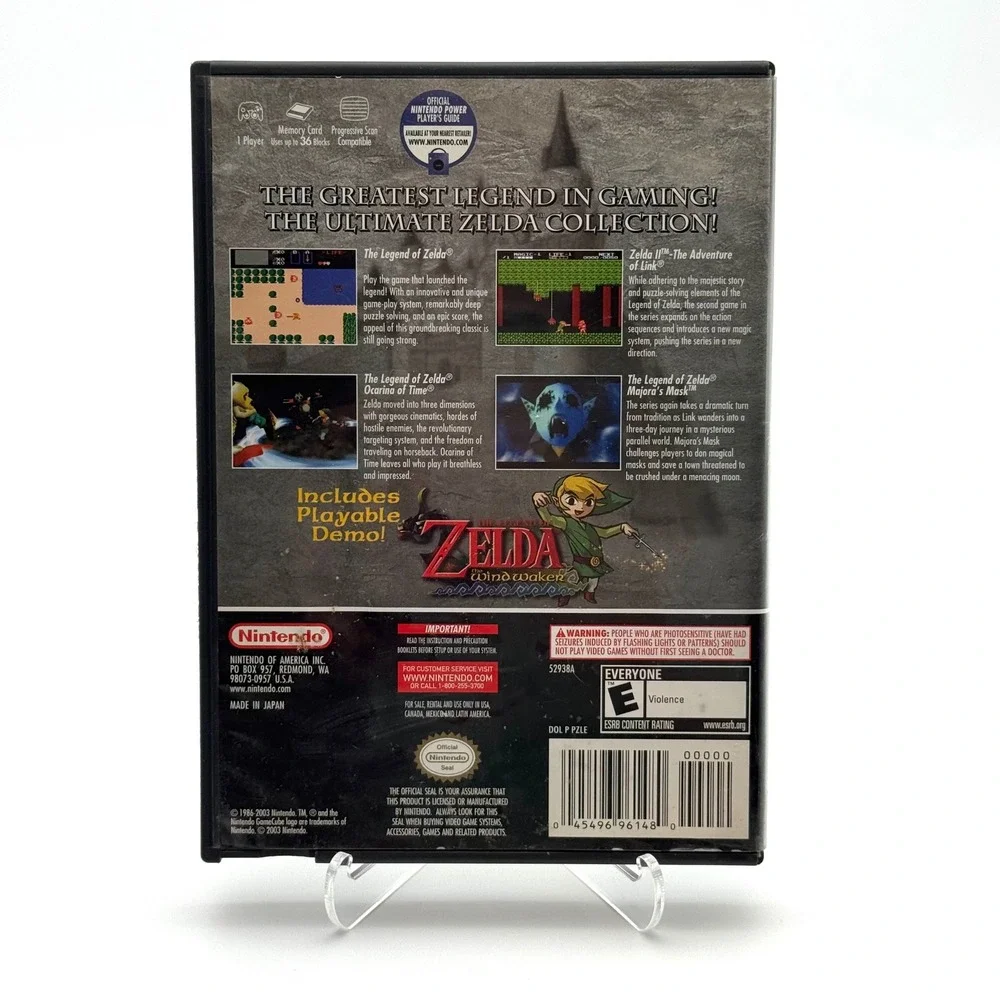 Legend of Zelda Collector's Edition Nintendo GameCube CIB Promo Disc